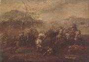Pietro Graziani A cavalry skirmish China oil painting reproduction